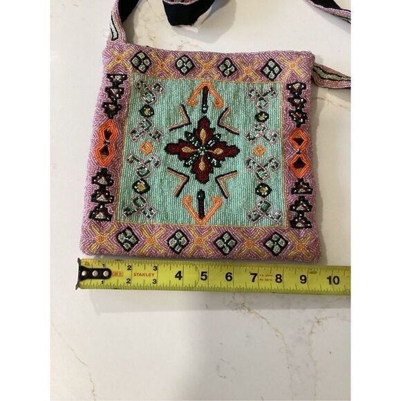 Harold Powell Hand Made Beaded Bag Crossbody STUNNING - Picture 6 of 7